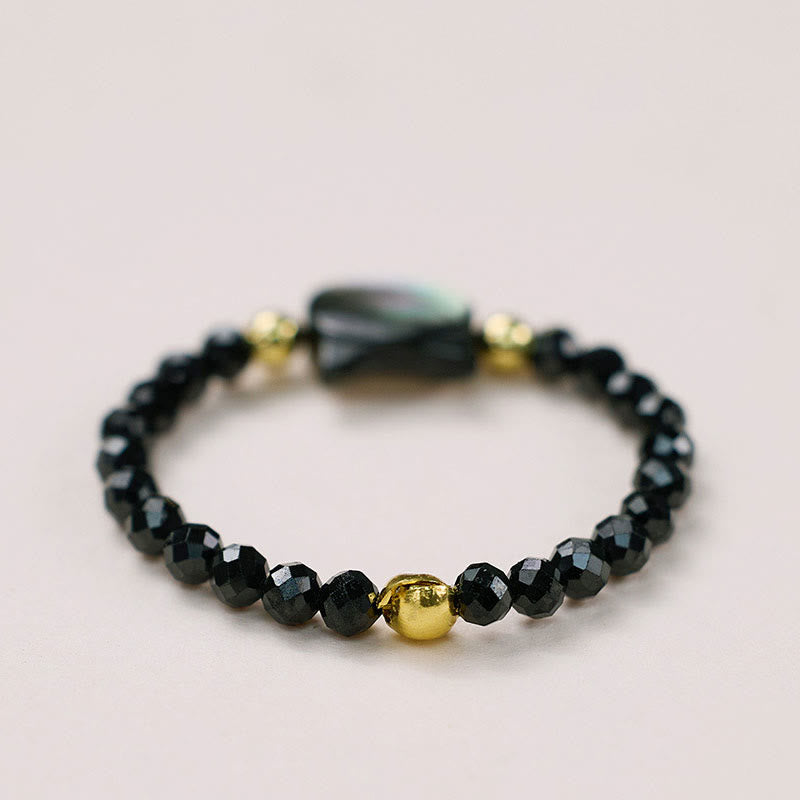 Natural Tridacna Stone Lovely Cat 14K Gold Plated Blessing Ring - Image 4