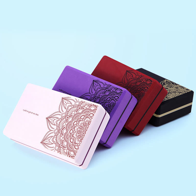 Tibetan Mandala Mindful Soft Non-Slip Foam Yoga Block - Image 12