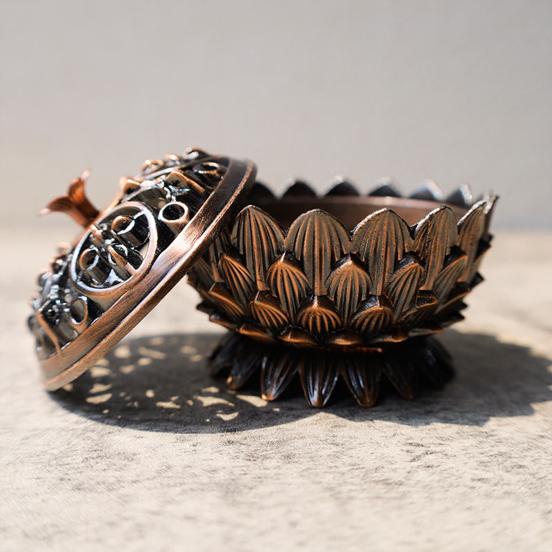 Tibetan Lotus Shaped Purify Incense Burner - Image 6