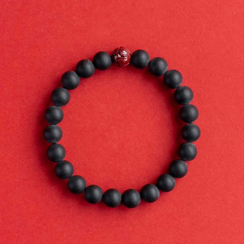 Tibetan Cypress Cinnabar Lotus Healing Bracelet - Image 7