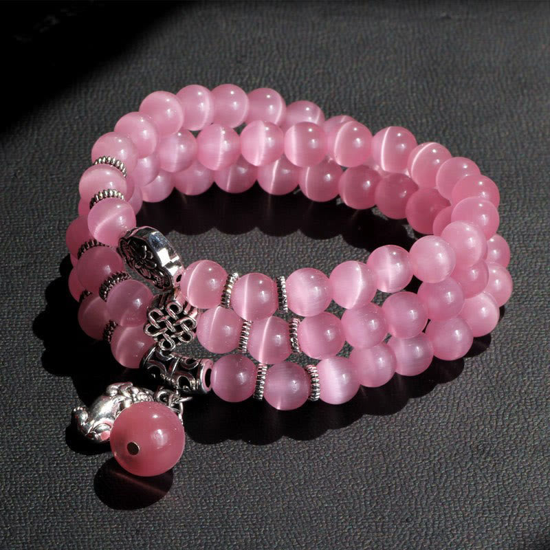 Cat Eye PiXiu Support Triple Wrap Bracelet - Image 27