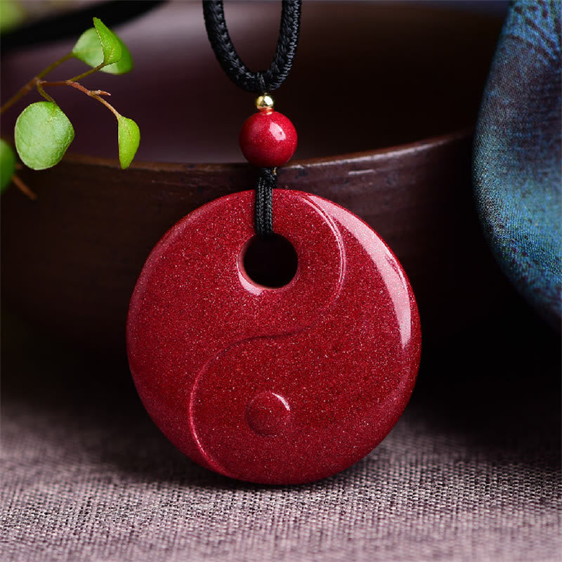 Laughing Buddha Yin Yang Chinese Zodiac Gourd Natural Cinnabar Blessing Necklace Pendant - Image 8