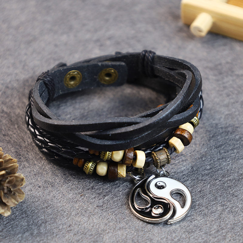 Yin Yang Pendant Couple Balance Bracelet (Extra 35% Off | USE CODE: FS35)