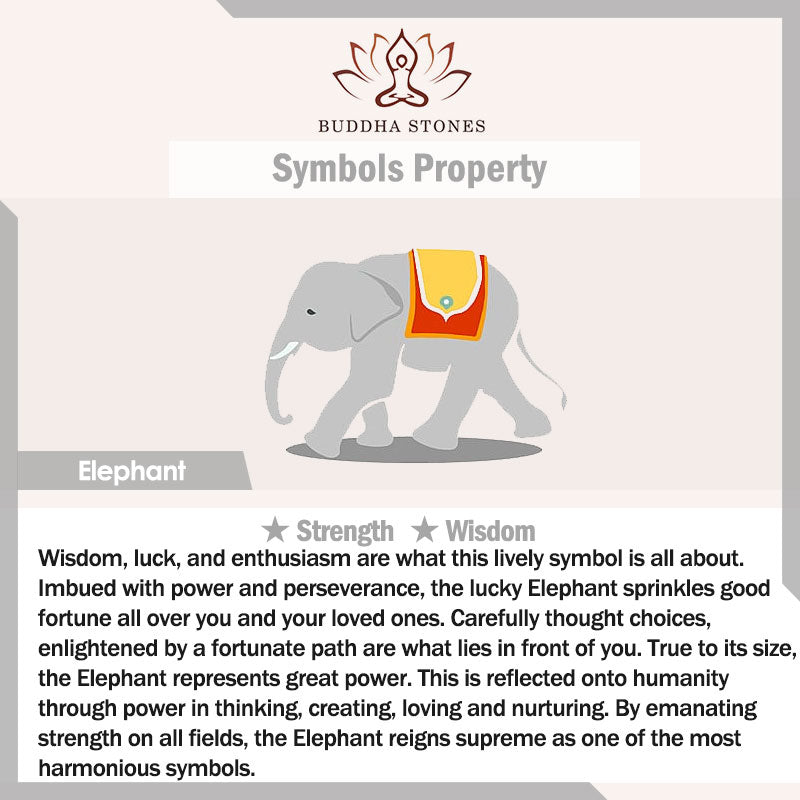 Natural Agate Elephant Buddha Hope Bracelet - Image 10