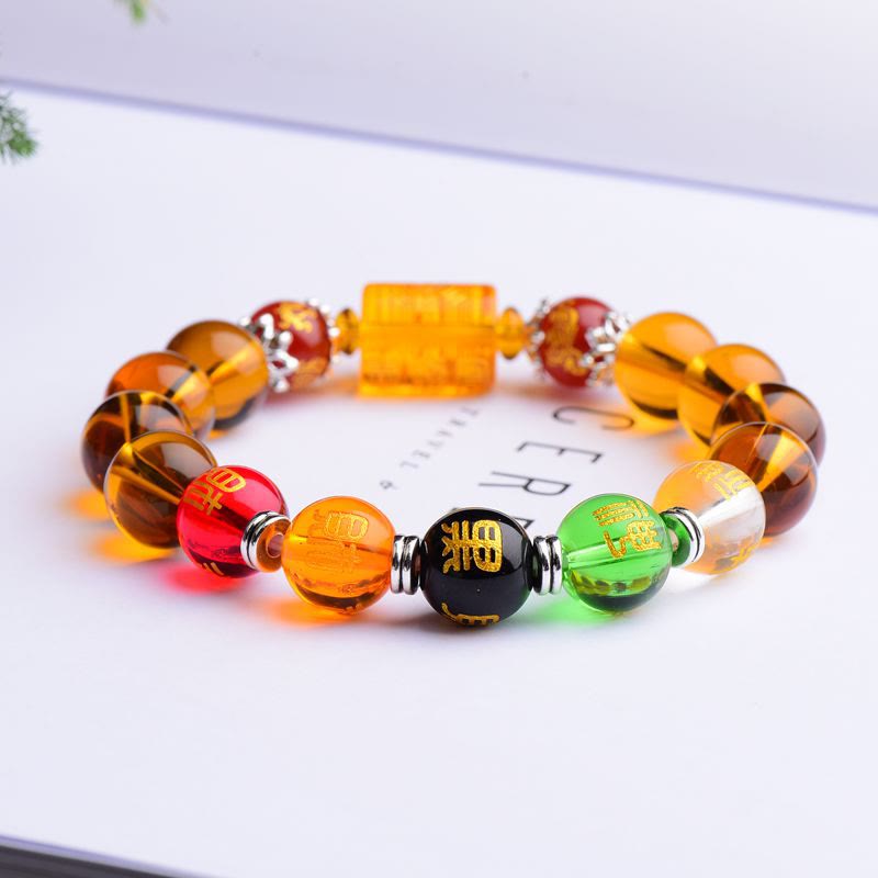 Natural Citrine Fortune Happiness Bracelet - Image 3