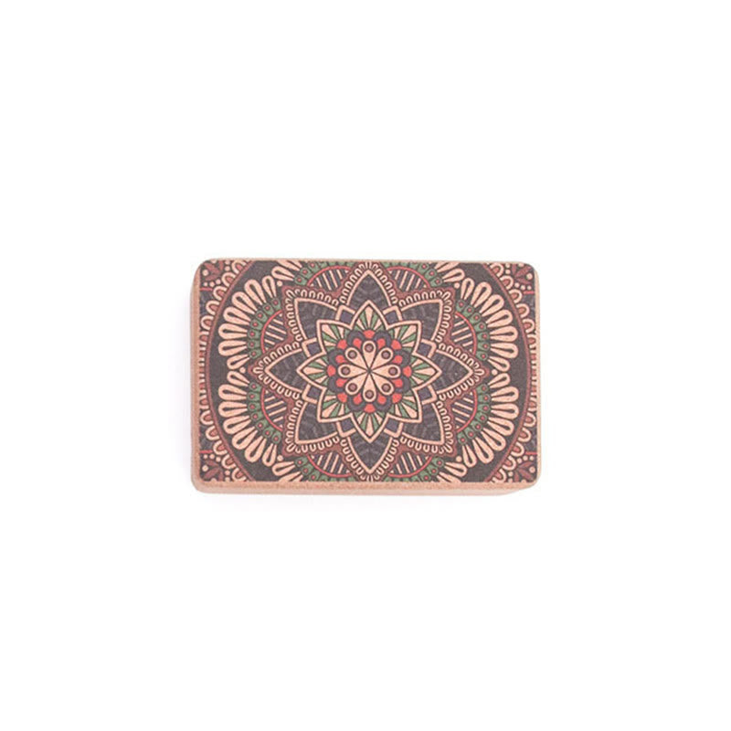 Tibetan Mandala Mindful Yoga Cork Block - Image 4
