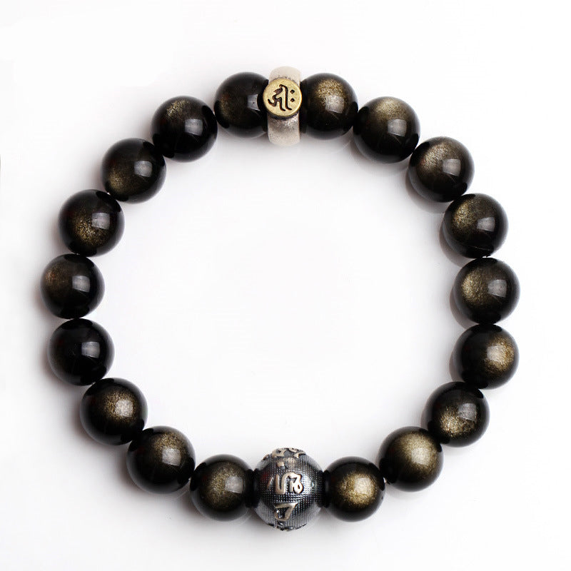 Chinese Zodiac Natal Buddha Obsidian Purification Bracelet - Image 8