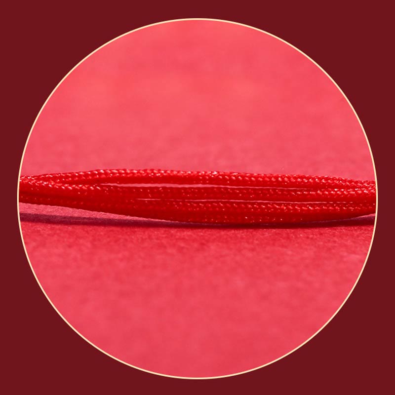 925 Sterling Silver Bamboo Design Protection Luck Braided Bracelet - Image 8