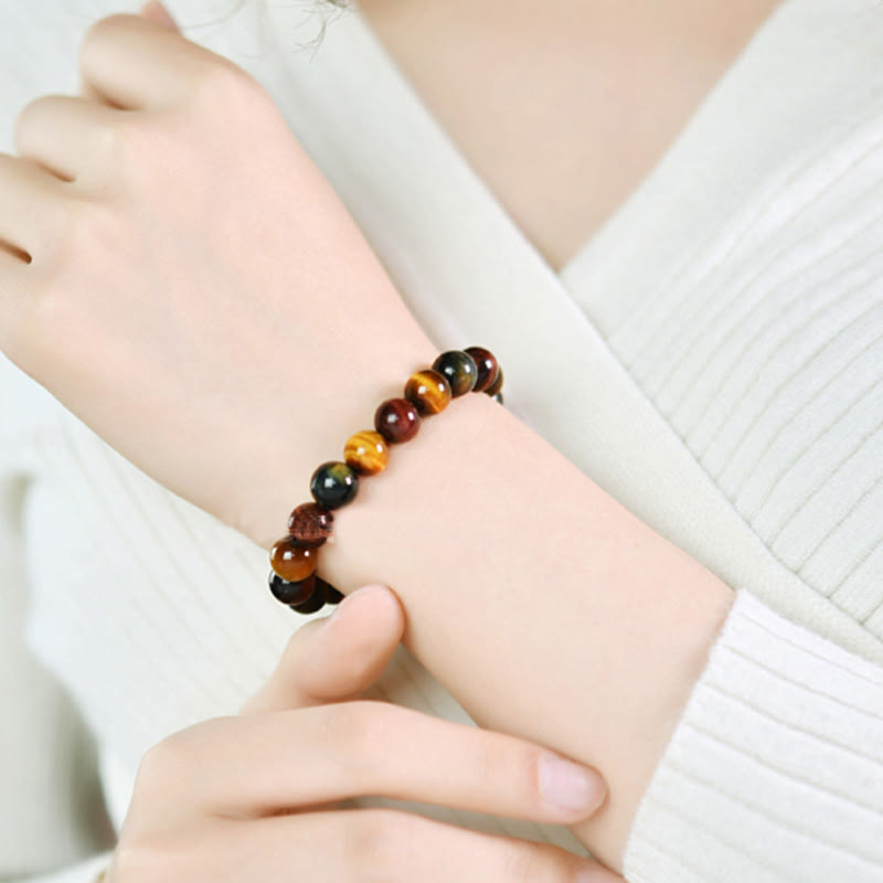 Natural Tiger Eye Positive Protection Bracelet - Image 13