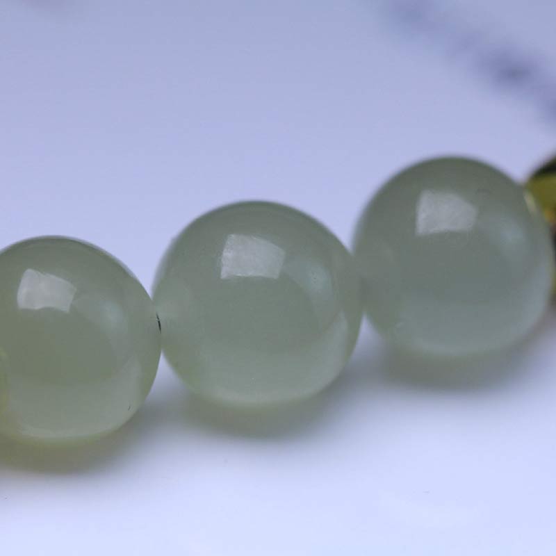 Natural Jade Lotus Seed Strength Red String Weave Bracelet - Image 10