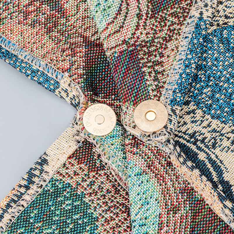 Geometry Tiger Flowers Leopard Stripes Print Underarm Triangle Shoulder Bag - Image 6