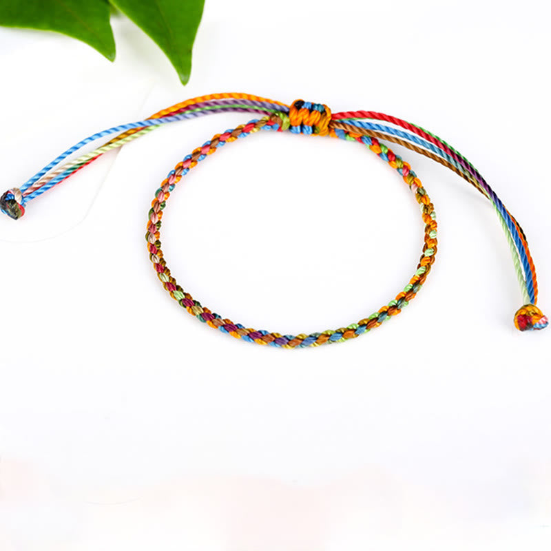 "May all your wishes come true" Lucky Multicolored Bracelet - Image 10