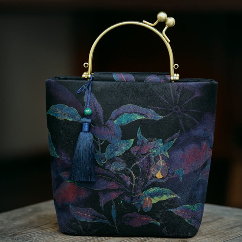 Leaves Butterfly Metal Chain Crossbody Bag Shoulder Bag Handbag - Image 12