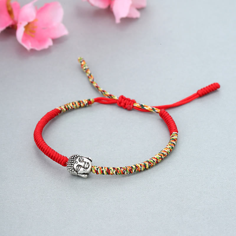 Handmade Colorful King Kong Knot Buddha Serenity String Bracelet - Image 4
