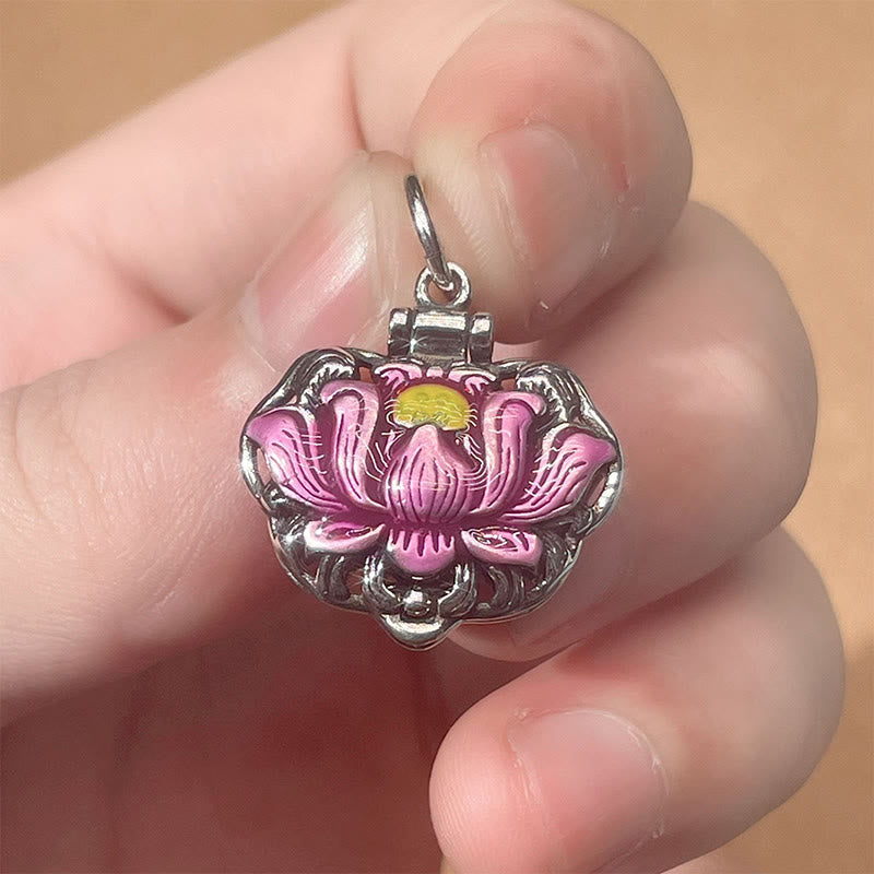 Tibet Copper Lotus Luck New Begining Necklace Pendant - Image 5