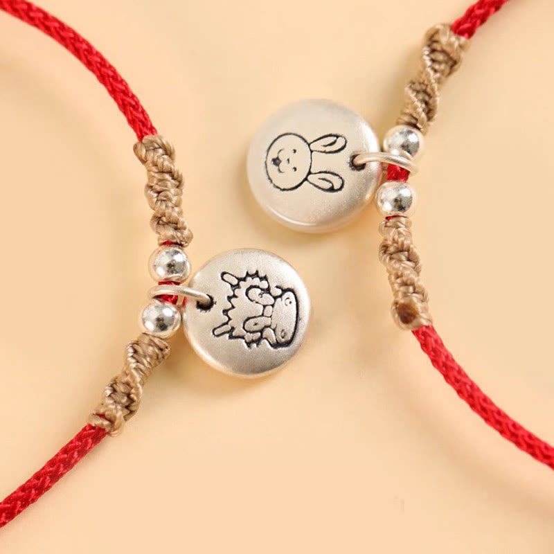 Handmade 999 Sterling Silver Year of the Dragon Cute Chinese Zodiac Luck Braided Bracelet (Extra 30% Off | USE CODE: FS30) - Image 38