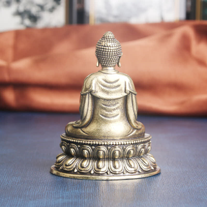 Tathagata Buddha Serenity Copper Statue Decoration - Image 4