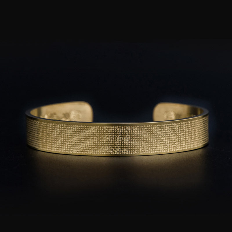 Shurangama Mantra Engraving Titanium Steel Blessing Bracelet