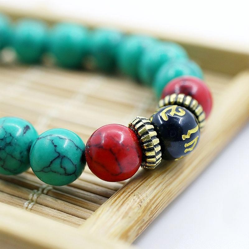 Tibetan Turquoise Purification Necklace Mala - Image 3