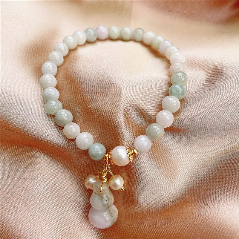 Jade Gourd Blessing Protection Charm Bracelet