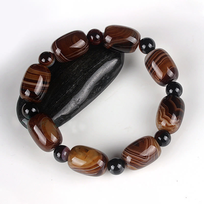 Natural Sardonyx Courage Happiness Bracelet - Image 2
