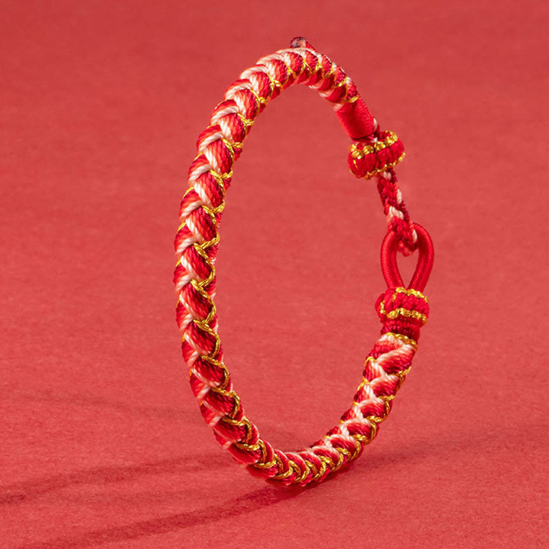 Handmade Year Of The Dragon Scale Protection Rope Bracelet - Image 4