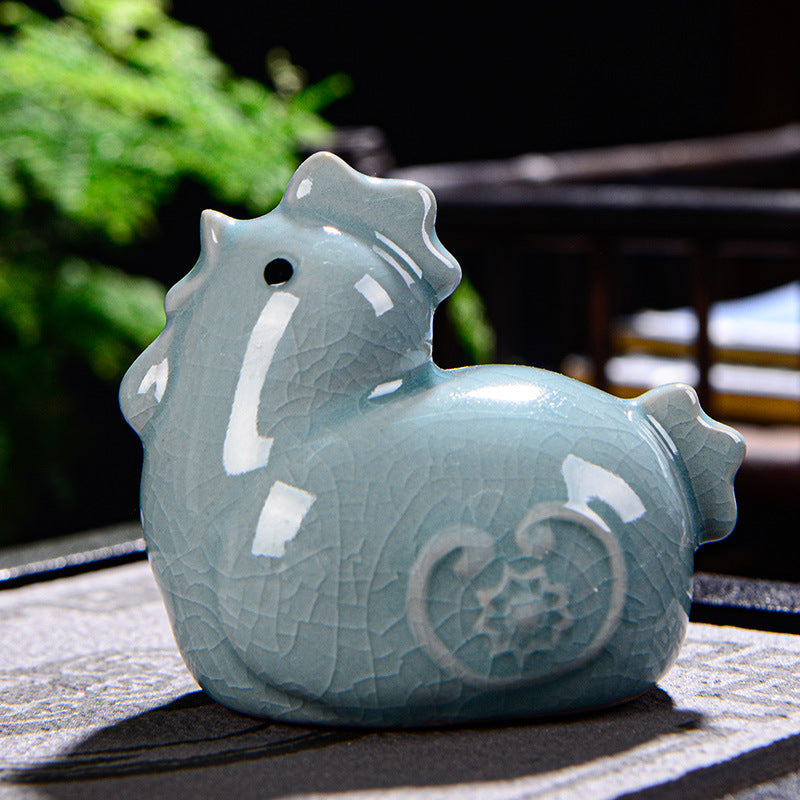 Chinese Zodiac Wealth Ceramic Tea Pet Home Figurine Decoration - Image 23