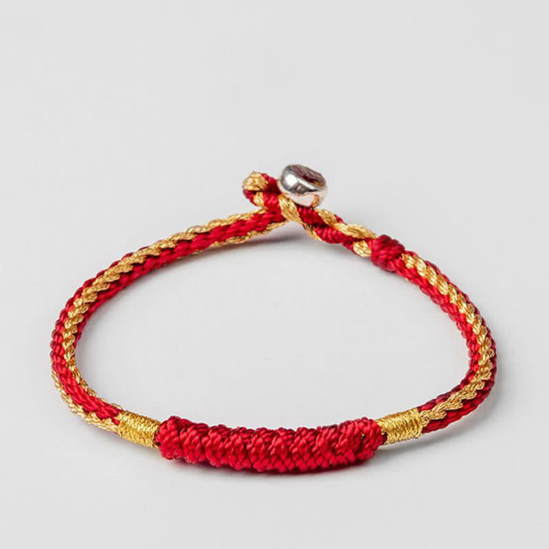 Tibetan Handmade Braid Luck String Protection Bracelet - Image 4