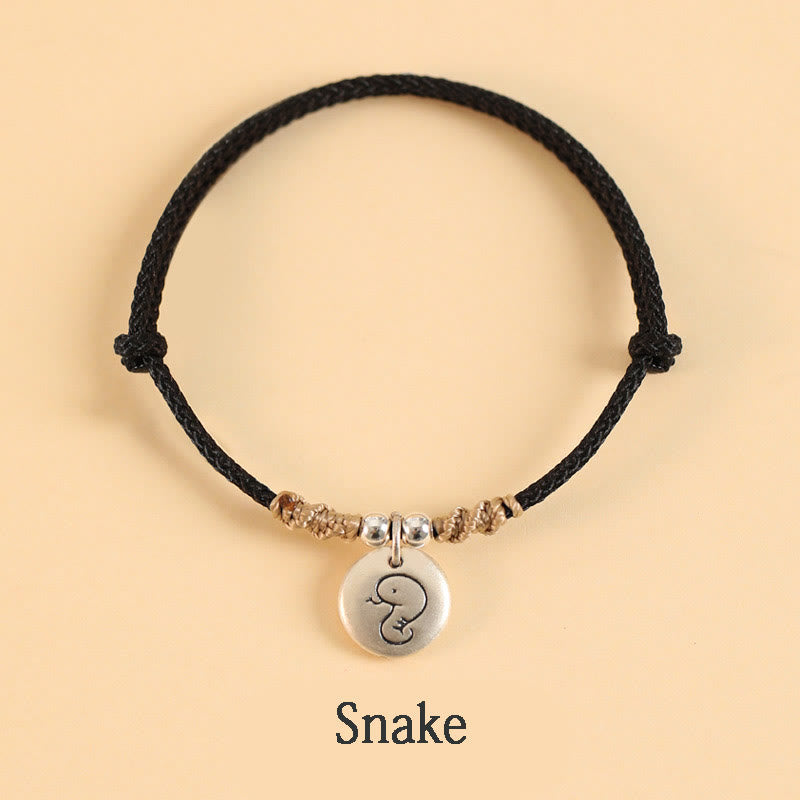 Handmade 999 Sterling Silver Year of the Dragon Cute Chinese Zodiac Luck Braided Bracelet (Extra 30% Off | USE CODE: FS30) - Image 30