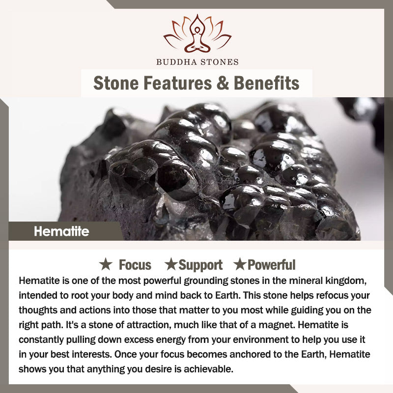 Tiger Eye Hematite Strength Buckle Chain Bracelet - Image 11