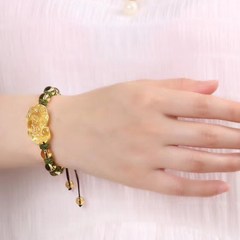 Natural Citrine Pixiu Wealth Protection Bracelet - Image 5
