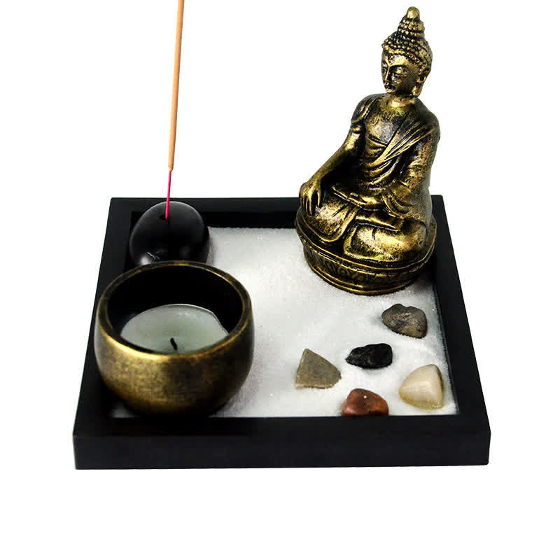 Buddha Symbol Rocks Meditation Calm Zen Garden Home Decoration - Image 3