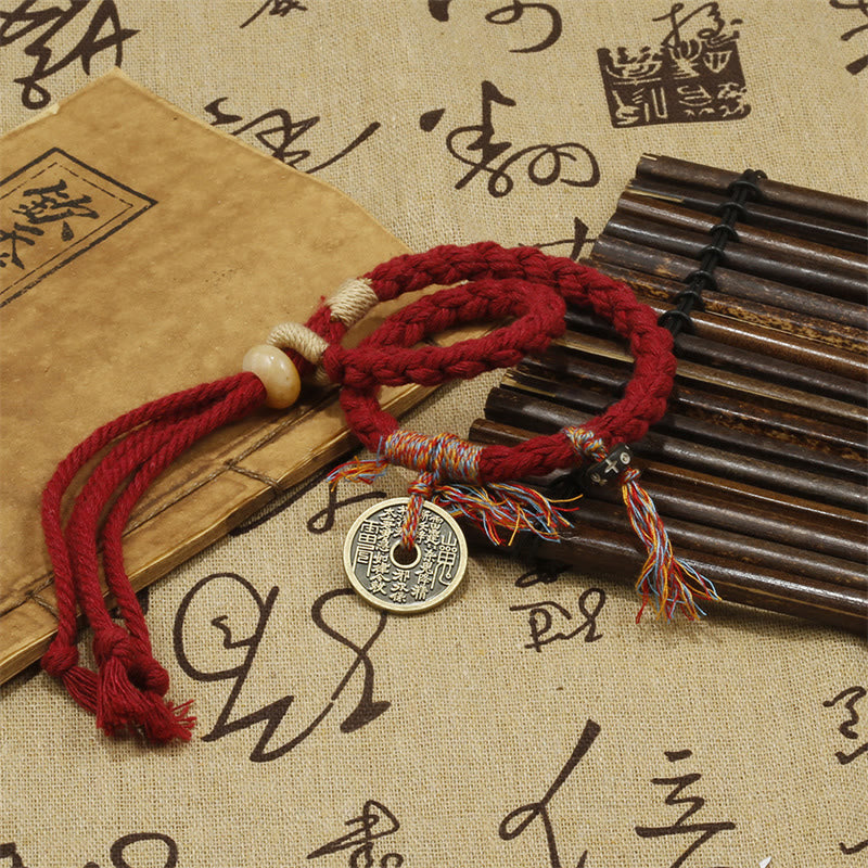 Mountain Ghosts Spend Money Ward Off Evil Spirits Handmade Bracelet - Image 3