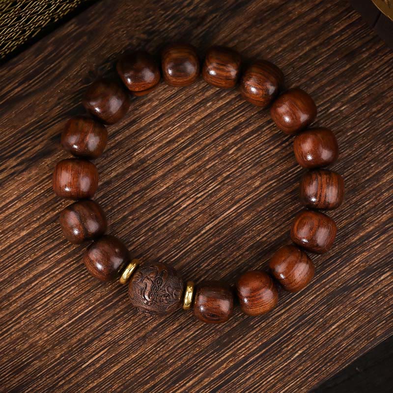 Natural Rosewood Compassion Bracelet - Image 3