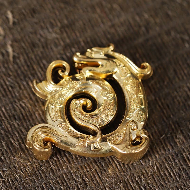 Mini Auspicious Dragon Pattern Meditation Zinc Alloy Small Incense Stick Burner - Image 5