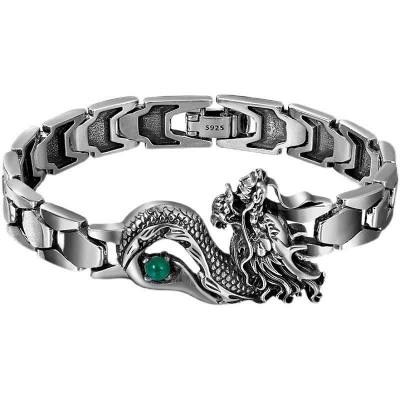 Vintage Dragon Pattern Engraved Success Bracelet - Image 5