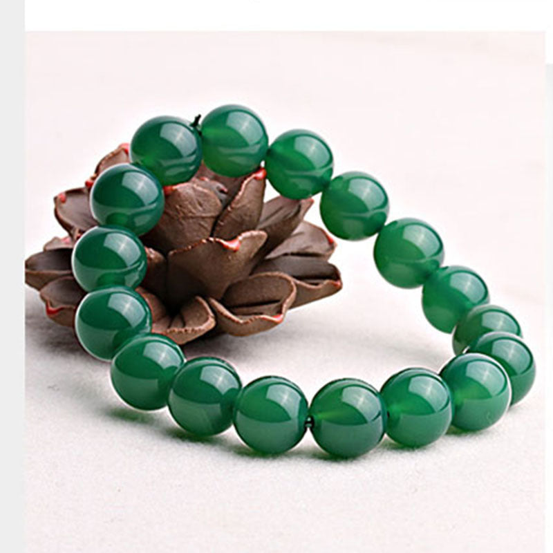 Natural Green Agate Support Bracelet
