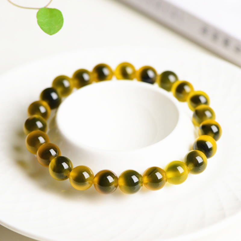 Natural Colorful Candy Agate Harmony Strength Bead Bracelet - Image 9