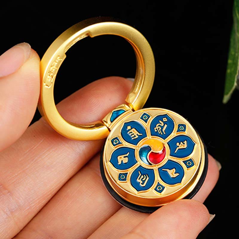 Tibetan Om Mani Padme Hum Peace Phone Ring Bracket Universal Phone Holder Decorations - Image 25