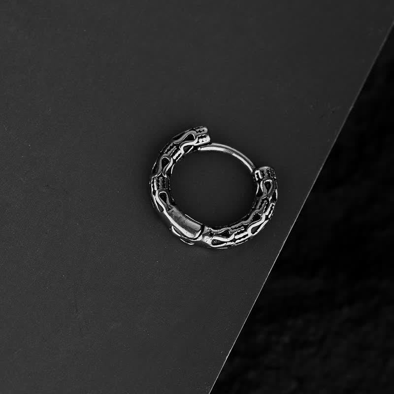 Retro Pattern Titanium Steel Balance Earrings - Image 5