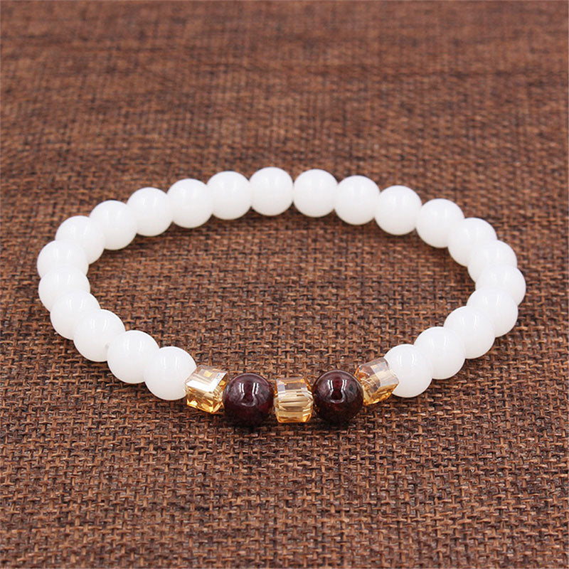Natural White Jade Protection Bracelet - Image 5