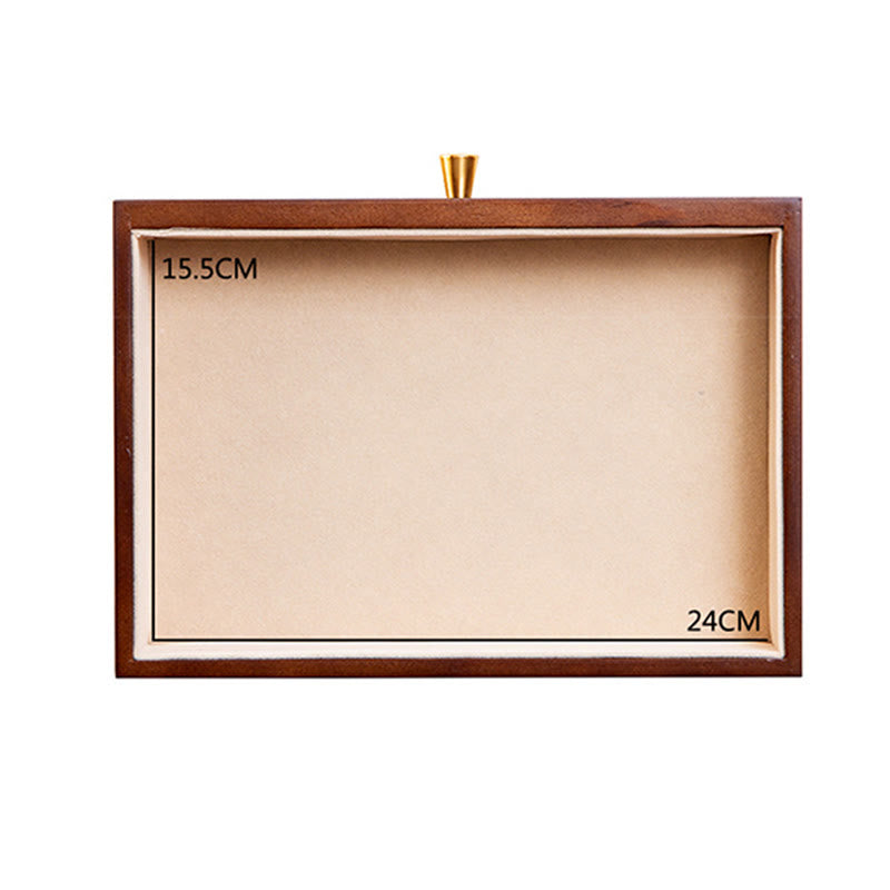 Retro Solid Wood Jewelry Box Jewelry Storage Box With Drawer - Image 19
