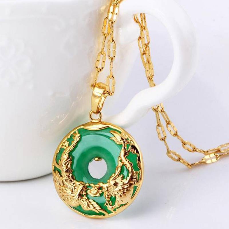 Natural Jade Prosperity Necklace - Image 5