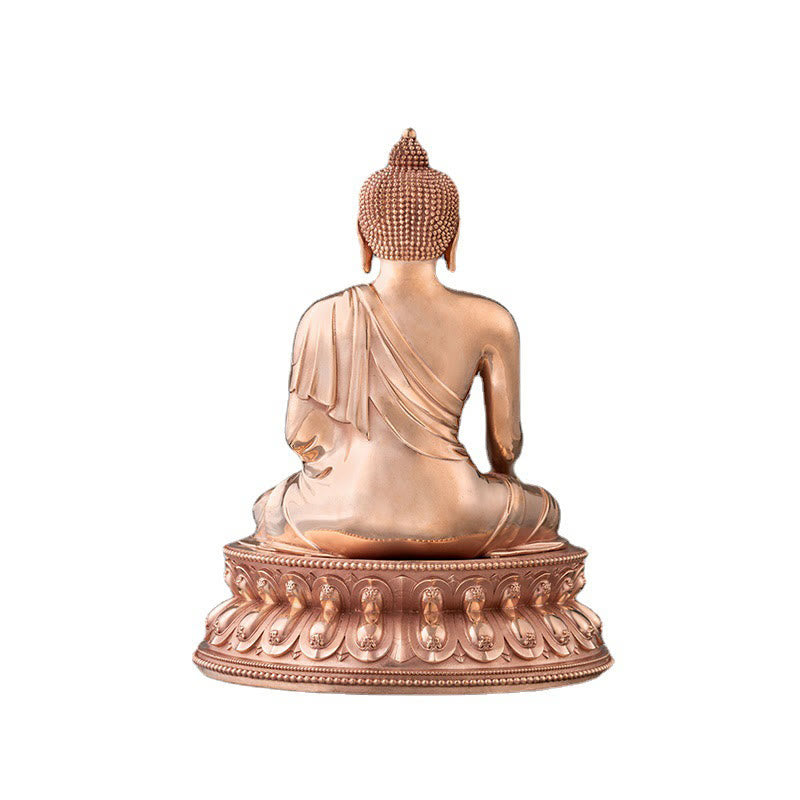 Gautama Shakyamuni Buddha Figurine Serenity Copper Statue Home Decoration - Image 9