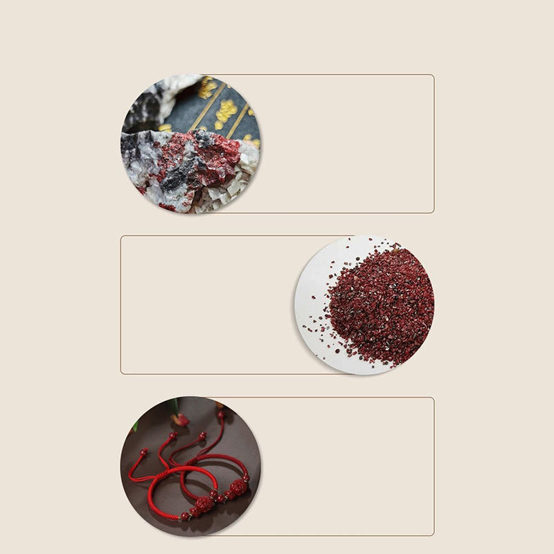 Chinese Zodiac Natal Buddha Cinnabar Amulet Blessing String Bracelet - Image 24