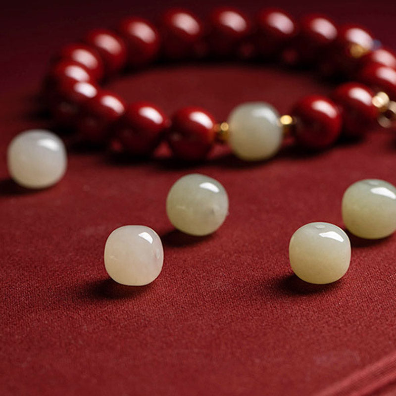 Cinnabar Jade Healing Protection Charm Bracelet - Image 10