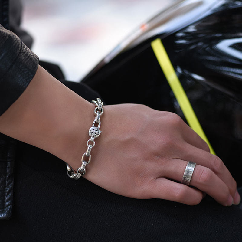 925 Sterling Silver Six True Words Wisdom Calm Bracelet - Image 10