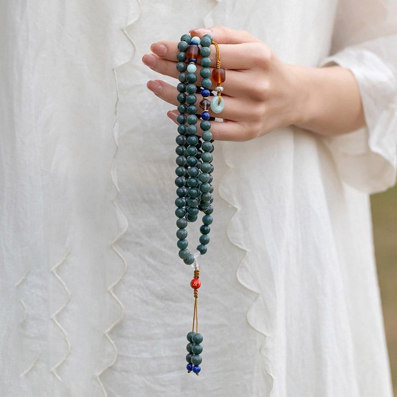 108 Beads Bodhi Seed Blessing Meditation Bracelet Mala - Image 3