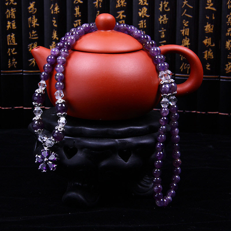 Tibetan Amethyst Blessing Bracelet - Image 3