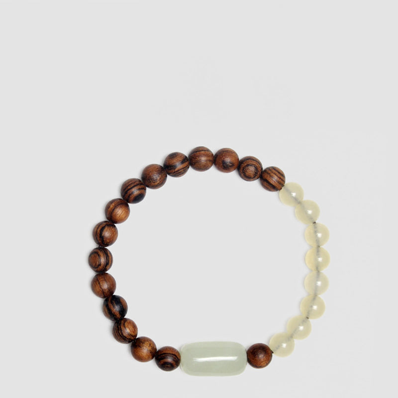 Jade Sandalwood Luck Abundance Bracelet - Image 9